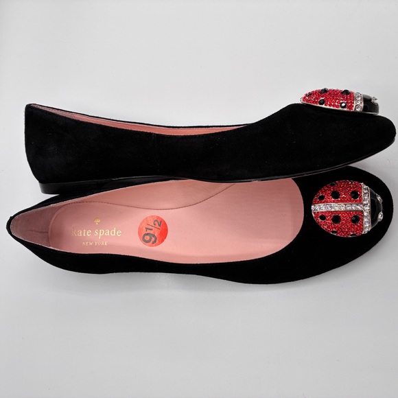 Kate Spade Black and Red Ladybug Flats - Picture 5 of 9